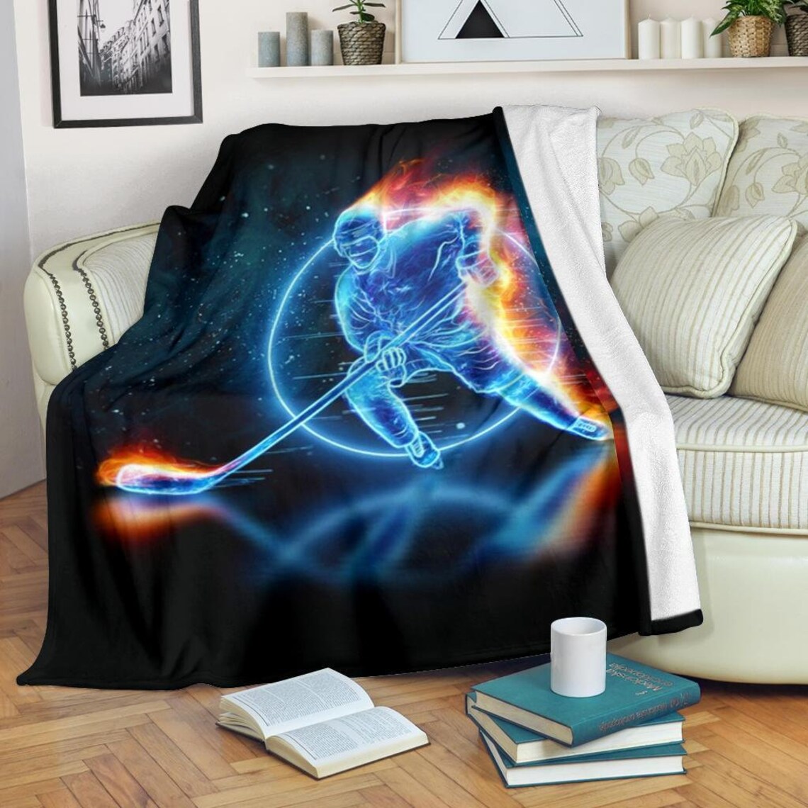 Hockey Blanket / Hockey Throw Blanket / Hockey Fleece Blanket Etsy UK