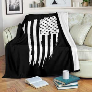 American Flag Fleece Blanket: Patriotic USA Throw Blanket