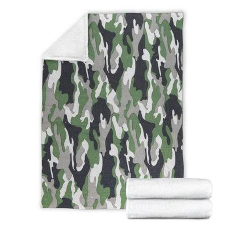 Camo Blanket Camouflage Blanket Camo Throw Blanket Camo Etsy