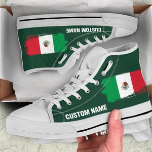 Converse Fly Your Colors All Star Chuck Taylor High Top Mexico Flag Youth Size 3 Etsy