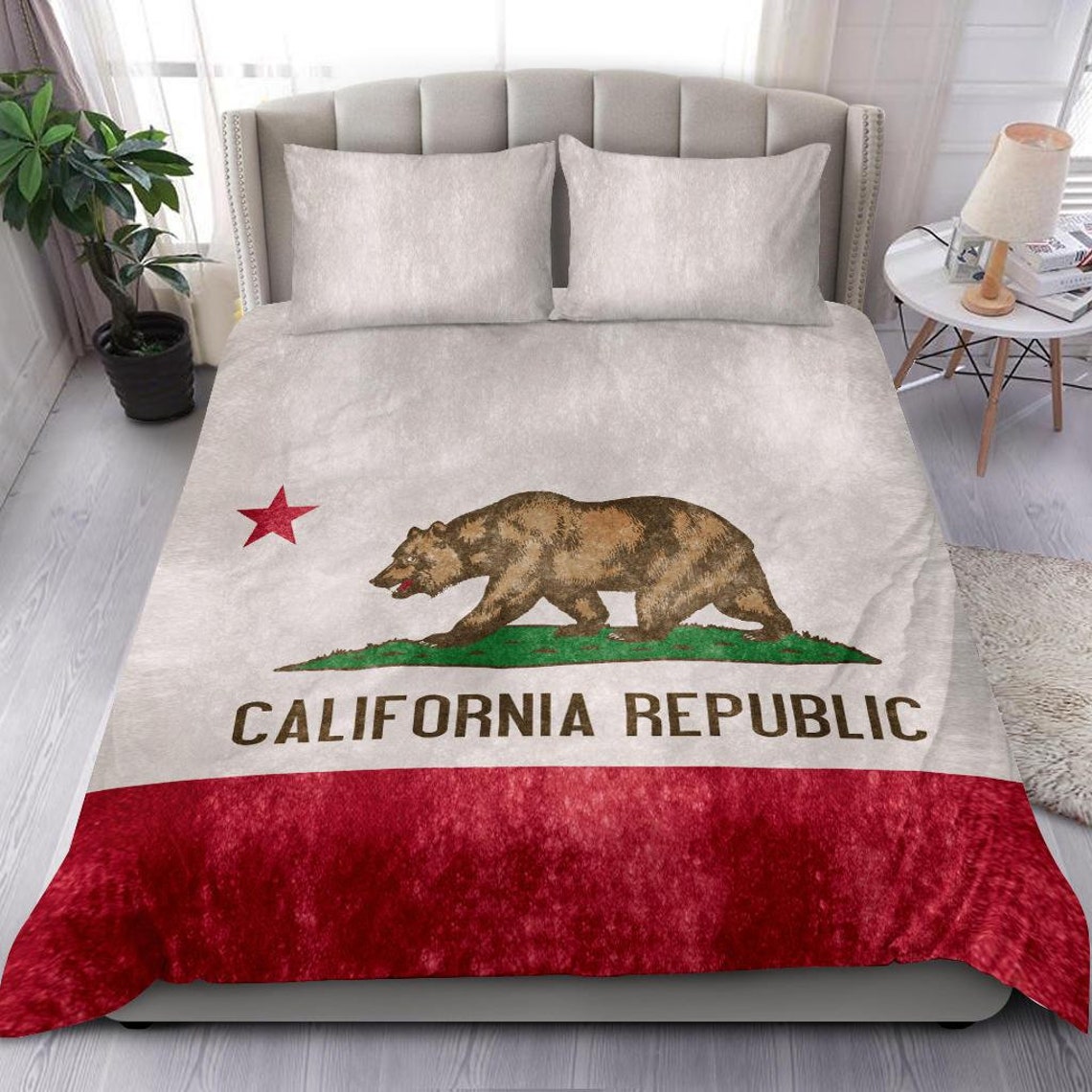 California Duvet Cover and Pillow Covers California Bedding Etsy