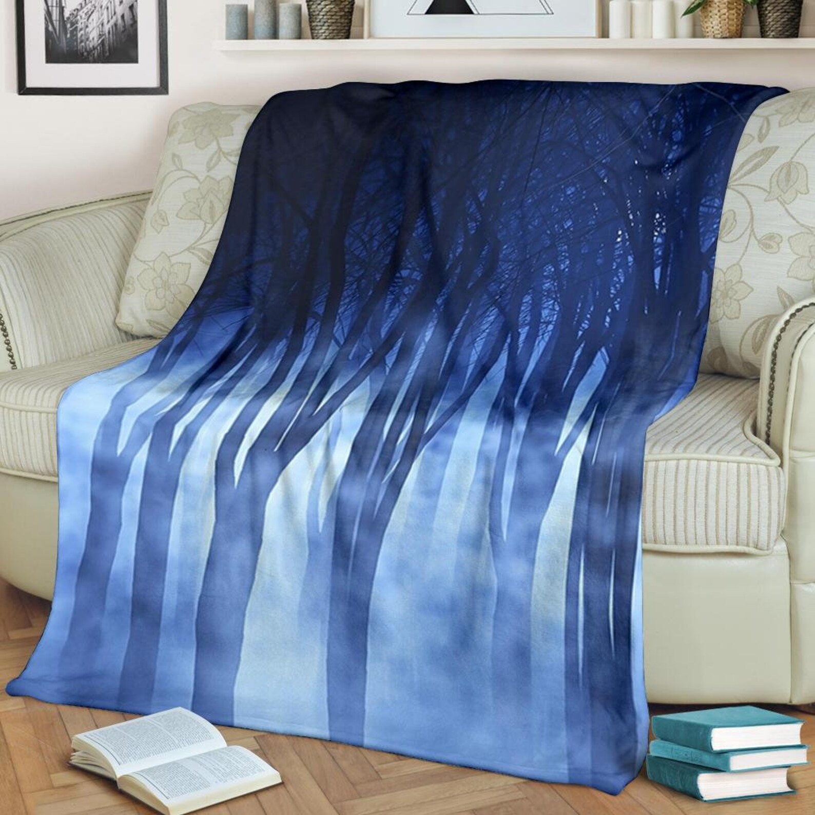 Mystic Forest Throw Blanket / Mystic Forest Cozy Blanket / Etsy