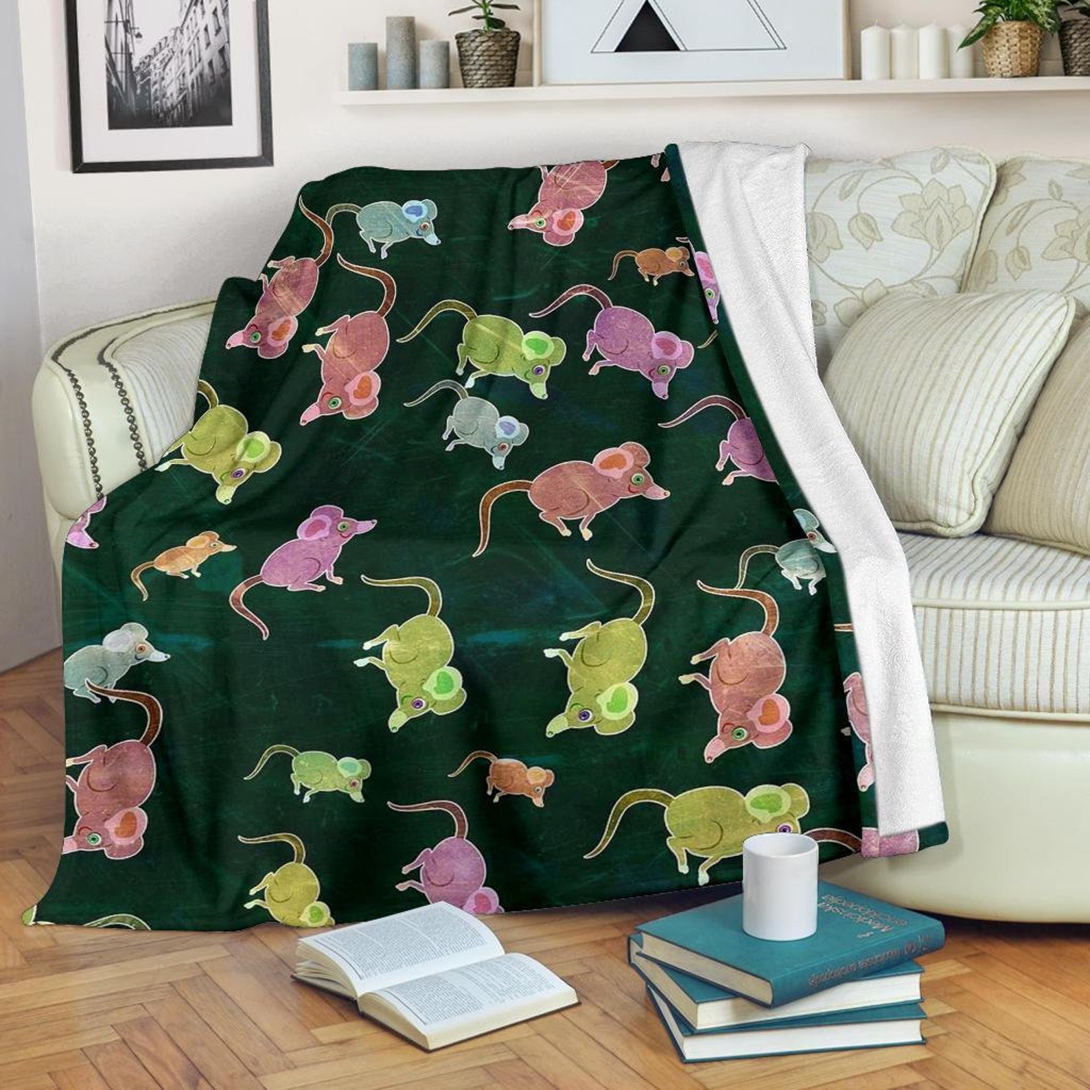 Mouse Blanket / Rat Throw Blanket / Mouse Fleece Blanket / Rat Etsy