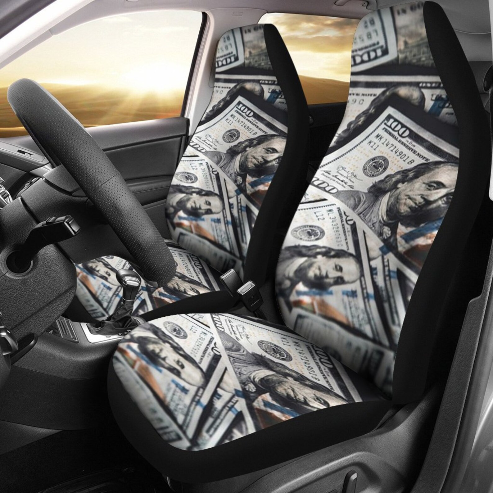 Dollar Money Car Seat Covers set of 2 / Money Car Seat Etsy