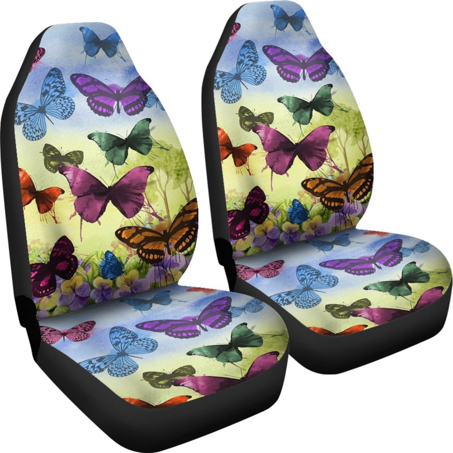 Butterfly Seat Covers set of 2 / 2 Front Car Seat Covers / Etsy