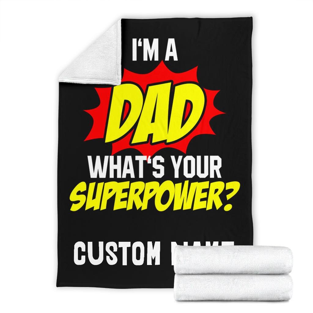 Best Dad Custom Name Blanket / Dad Throw Blanket / Father Etsy UK