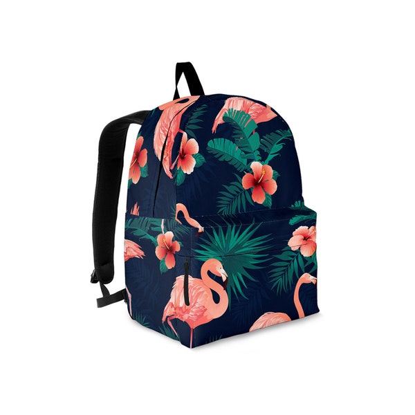 Flamingo Backpack For Kids and Adults / Laptop Backpack / Backpack / Flamingo Rucksack / Best Custom Printed Backpack / Perfect Gift