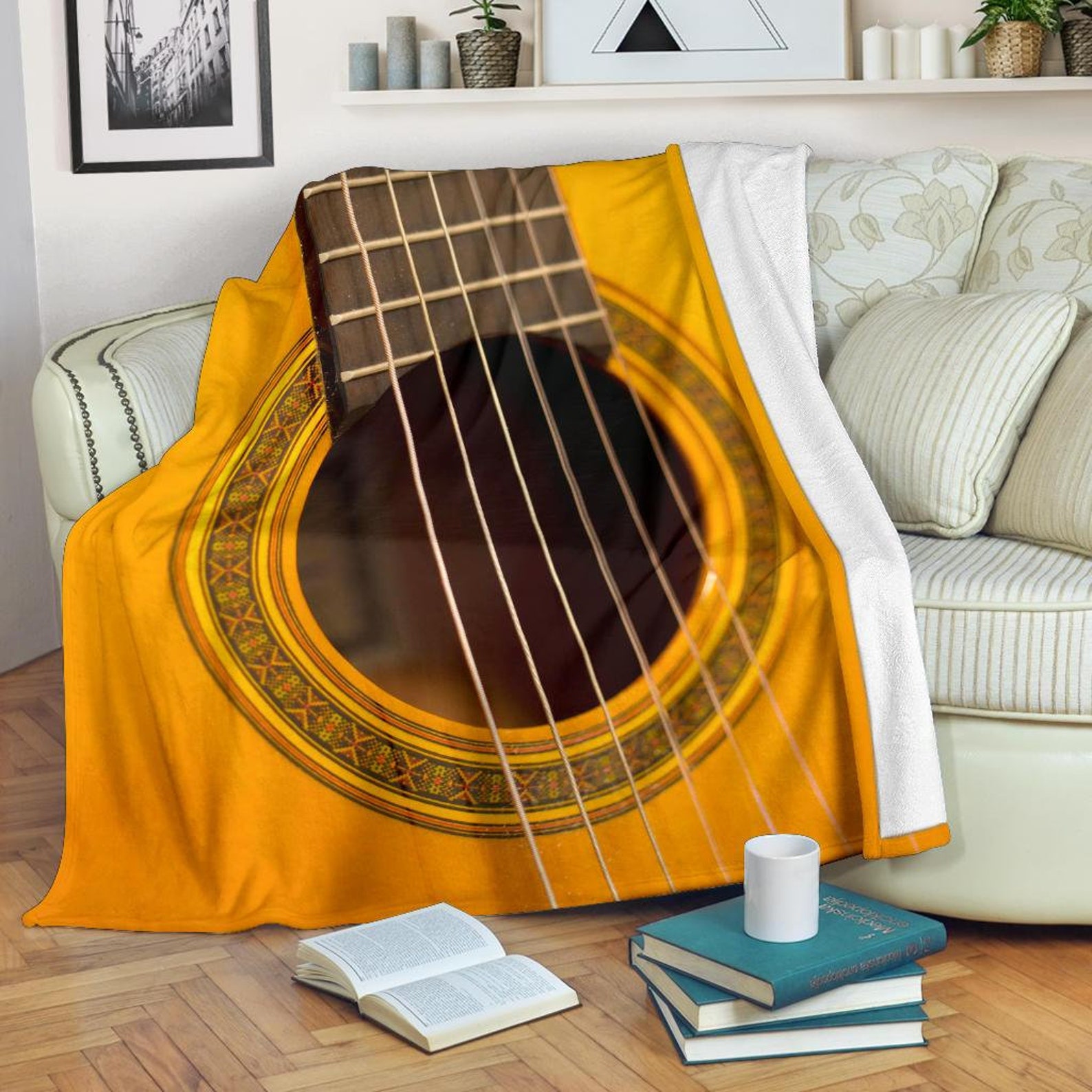 Guitar Blanket / Guitar Throw Blanket / Guitar Fleece Blanket - Etsy