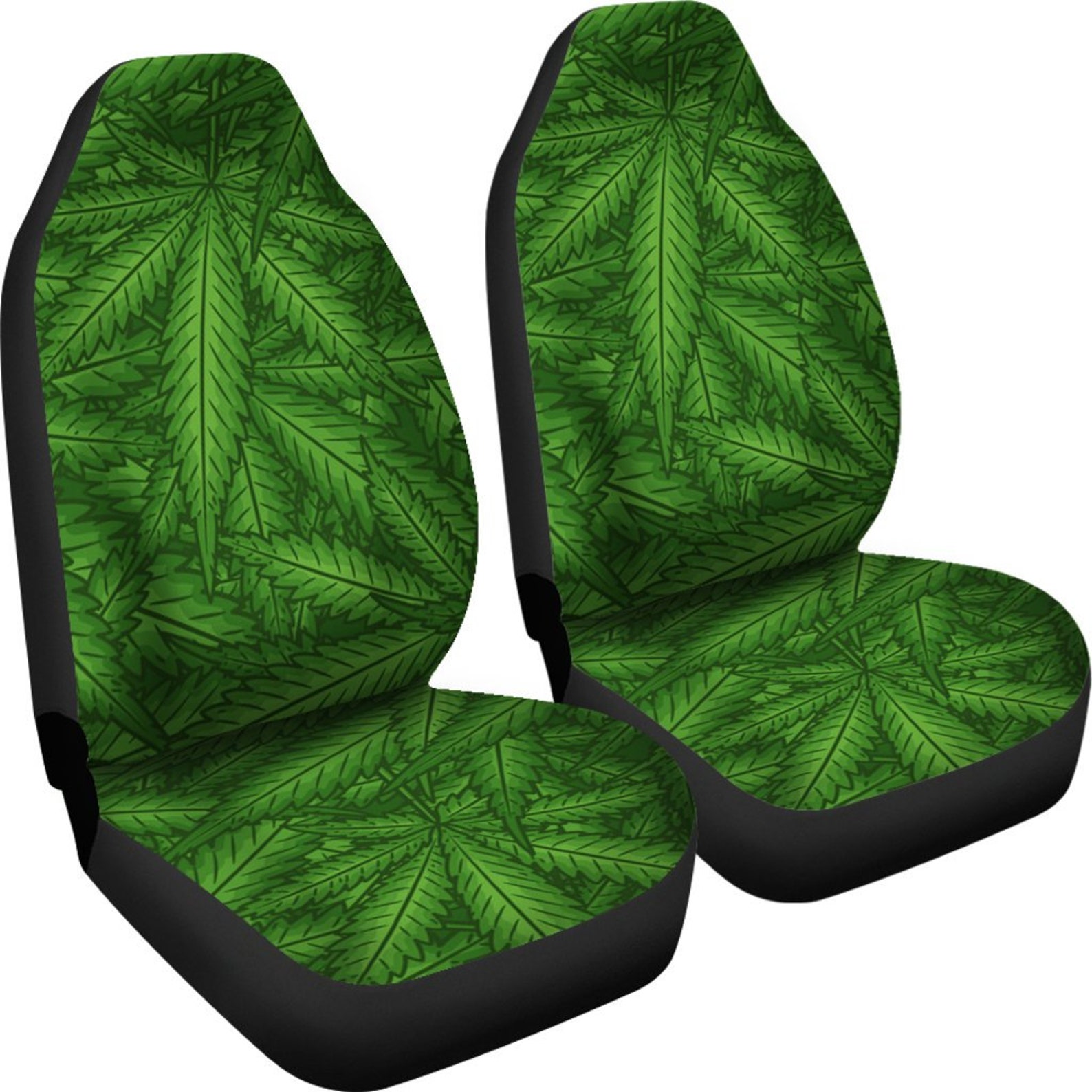 Marijuana Car Seats Set of 2 / Cannabis print Car Seats Set Etsy