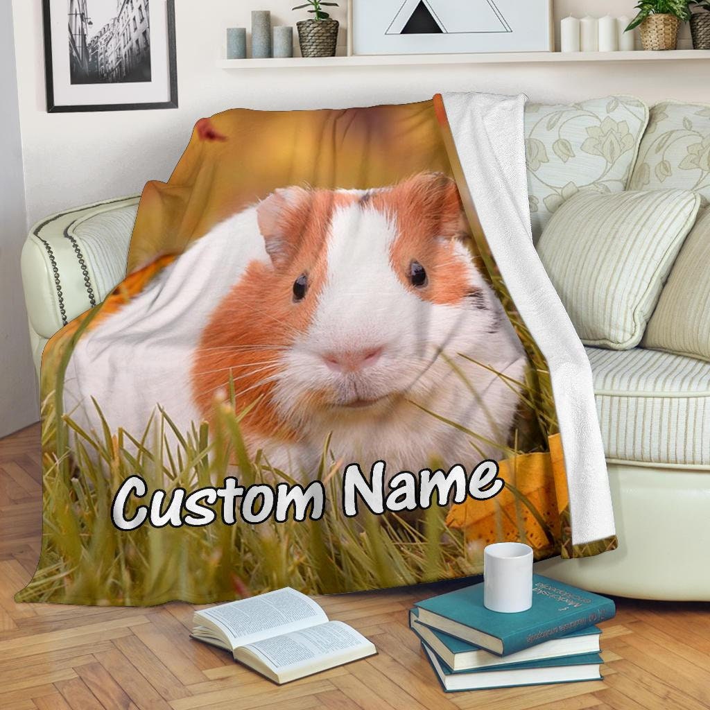 Guinea Pig Custom Name Blanket / Rodent Throw Blanket / Mammal Etsy