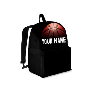 Basketball Custom Name Backpack For Kids and Adults / Laptop Backpack /Travel Backpack /Rucksack /Best Custom Printed Backpack /Perfect Gift
