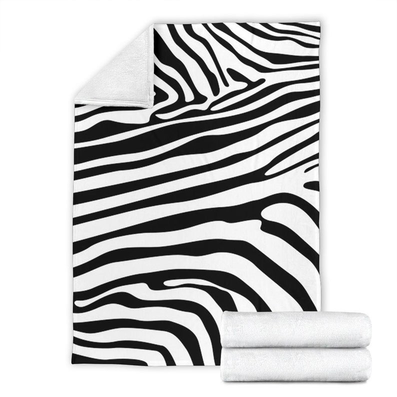 Zebra Blanket / Zebra Throw Blanket / Zebra Fleece Blanket / Etsy