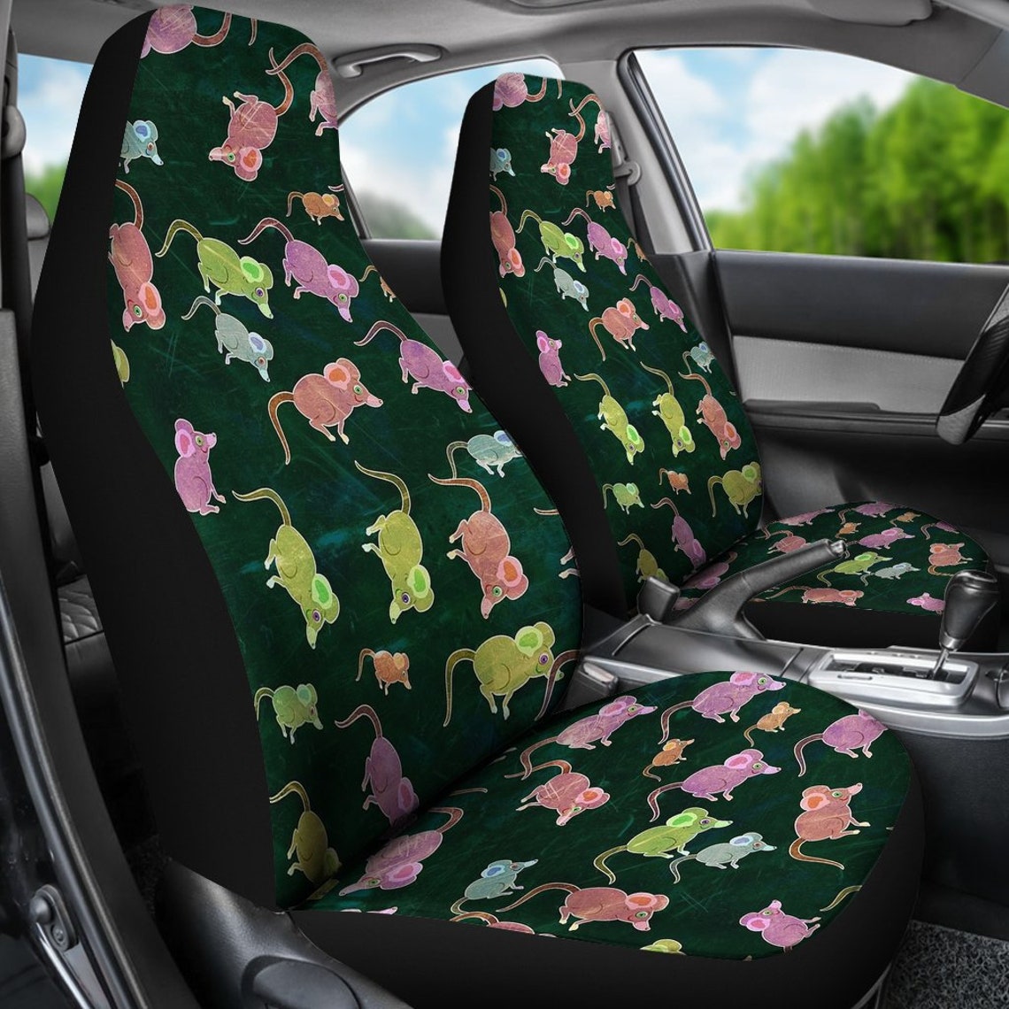 Mouse Car Seat Covers set of 2 / 2 Front Car Seat Covers / Etsy