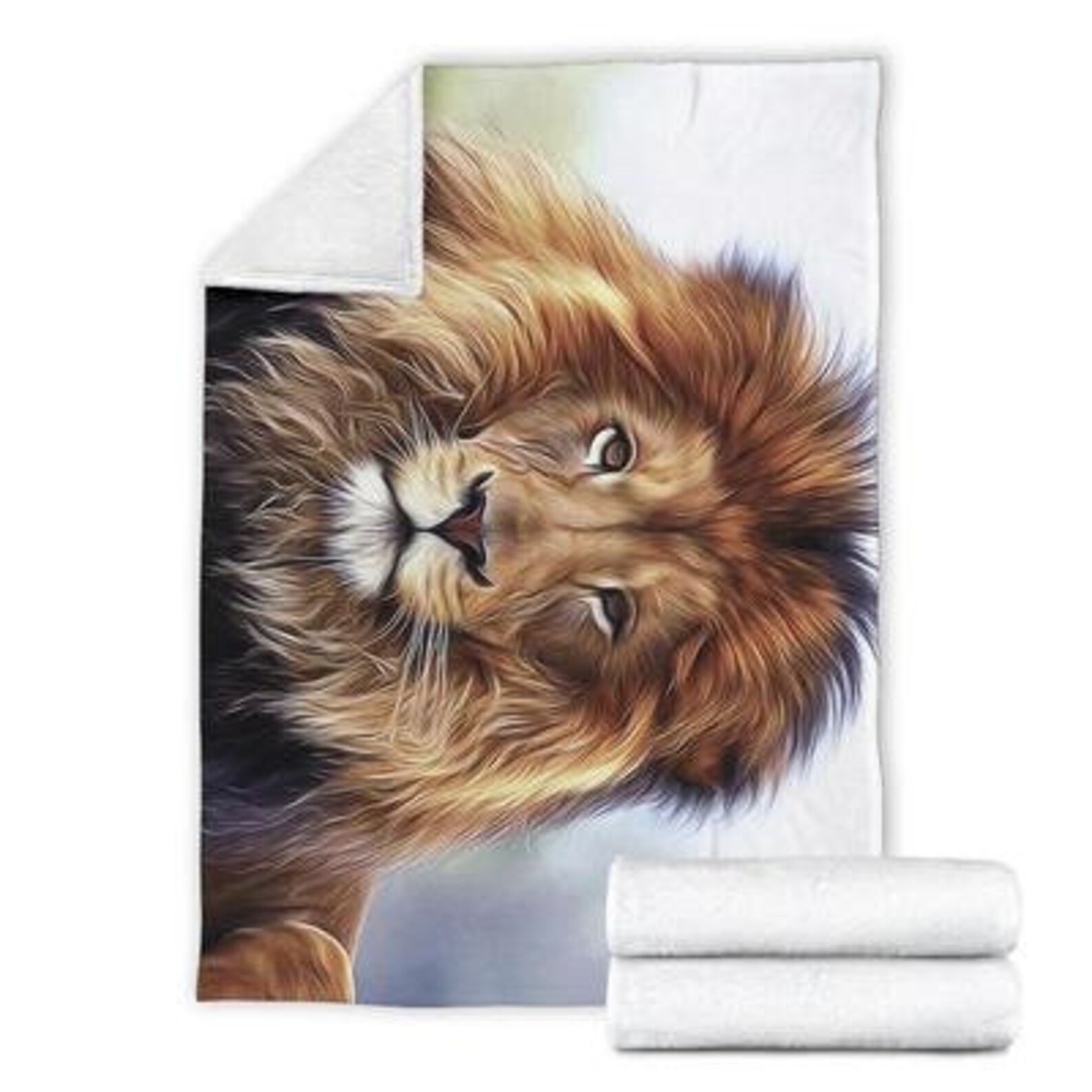 Lion Blanket / Lion Throw Blanket / Lion Fleece Blanket / Lion Etsy
