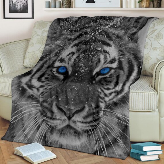 Tiger Blanket Tiger Throw Blanket Tiger Fleece Blanket Tiger Adult Blanket Tiger Kid Blanket Tiger Lover Gift Etsy Canada