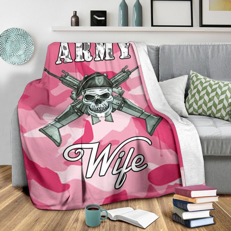 Army Wife Blanket / Army Wife Throw Blanket / Army Wife Fleece Etsy