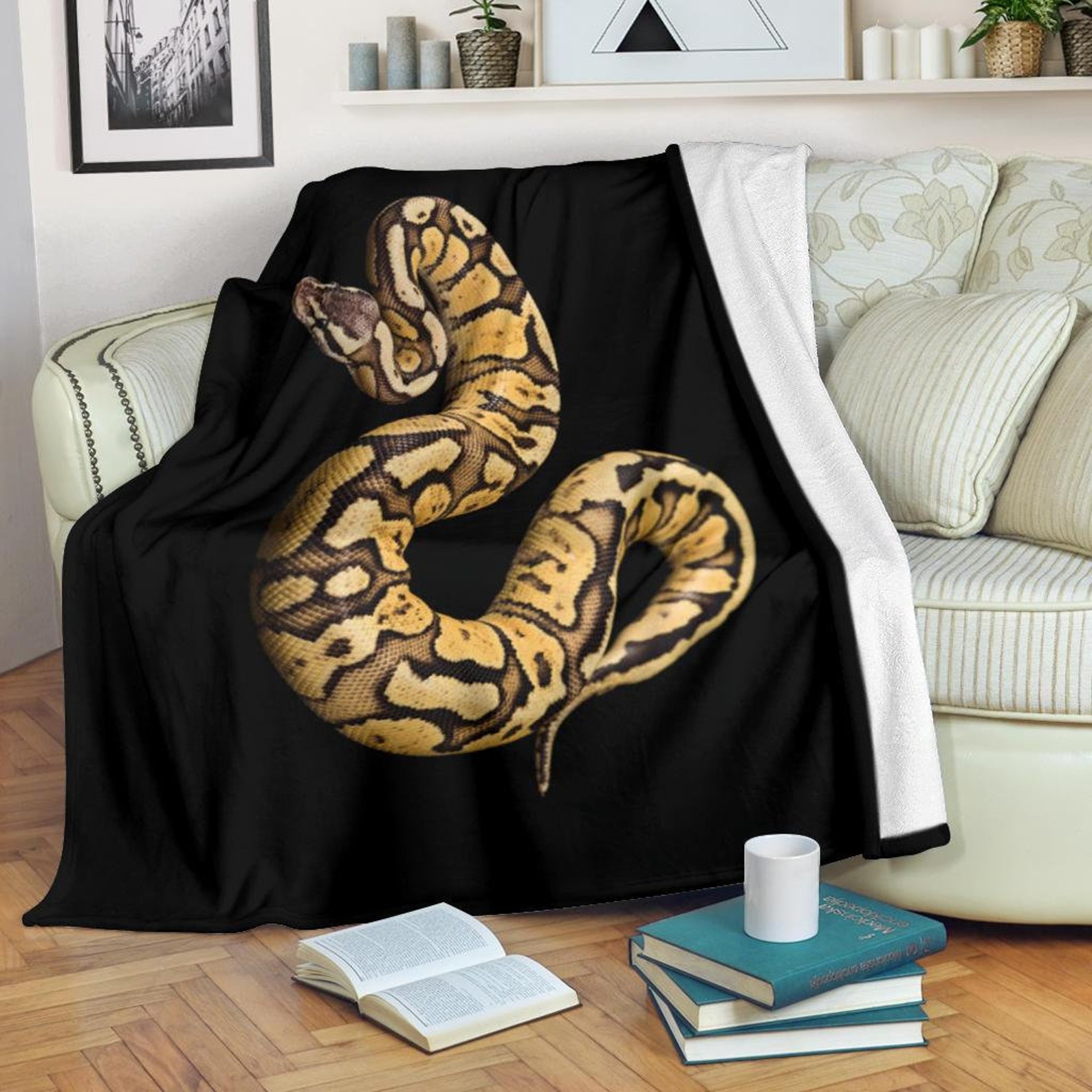 Snake Blanket / Snake Throw Blanket / Snake Fleece Blanket / Etsy