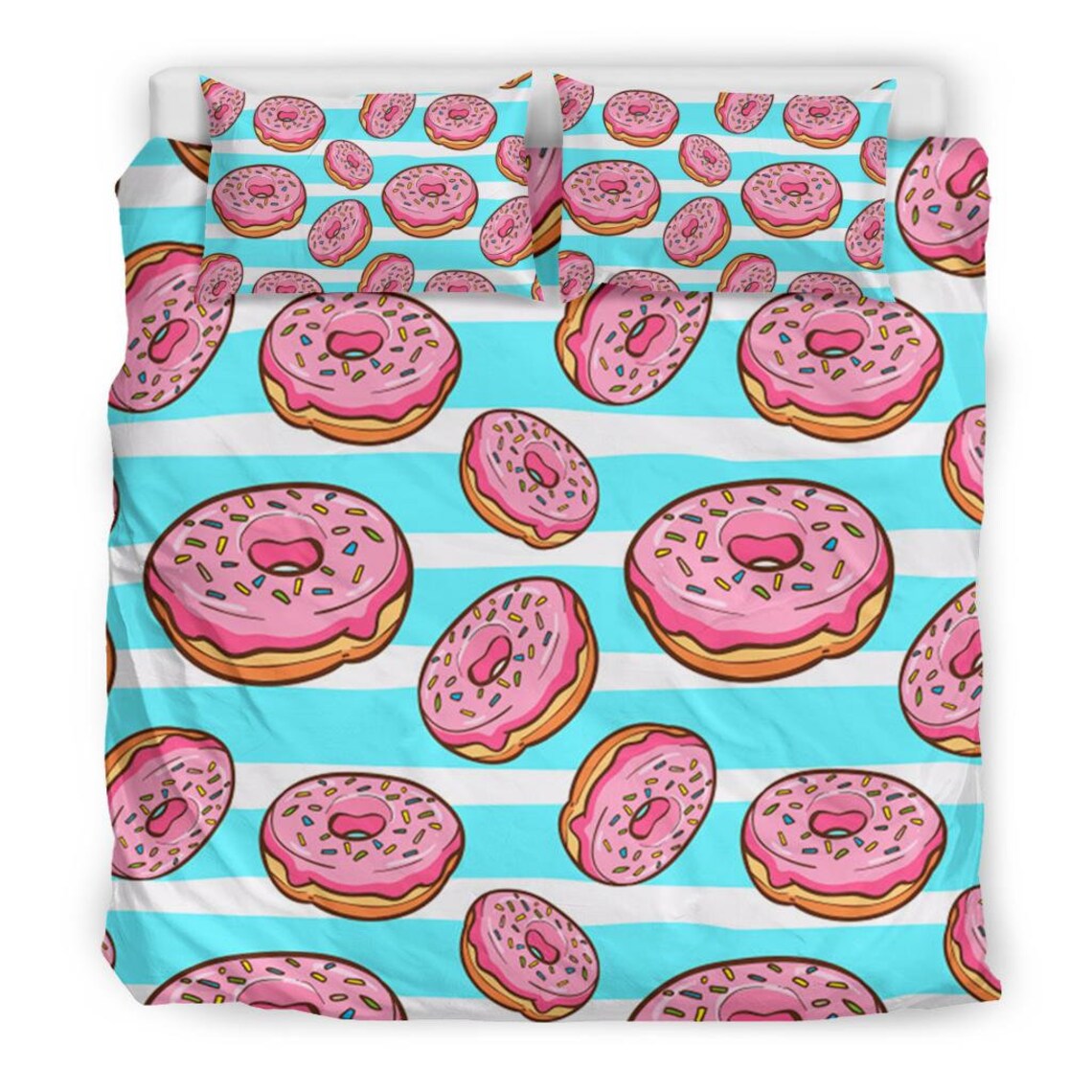 Donut Duvet Cover and Pillow Covers Donut Bedding Set Etsy