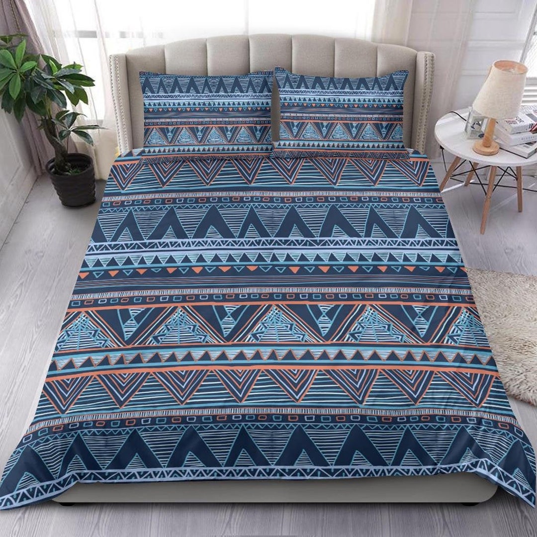 Boho Ethnic Duvet Cover and Pillow Covers Boho Ethnic Etsy