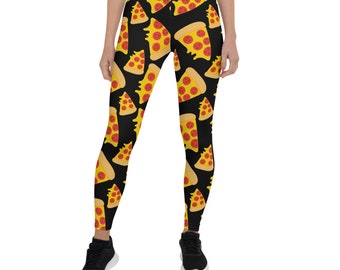 pizza workout leggings