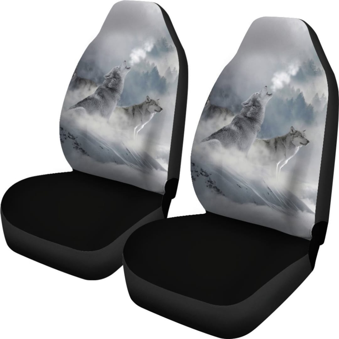 Wolf Car Seat Covers set of 2 / Car Seat Covers set of 2 Etsy