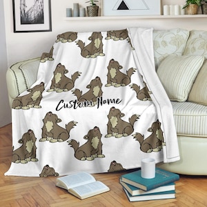 Personalisierte Wolf-Decke: Wildleder-Polyester-Micro-Fleece-Überwurf