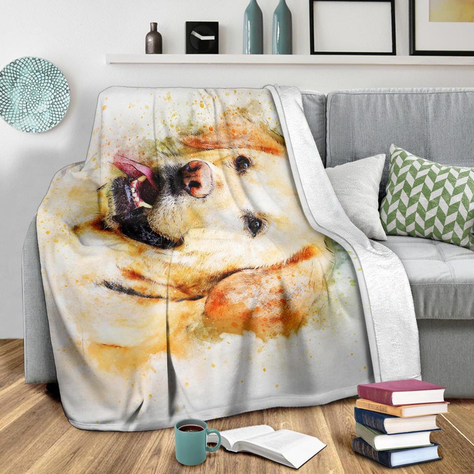 Labrador Dog Blanket / Labrador Throw Blanket / Labrador Etsy