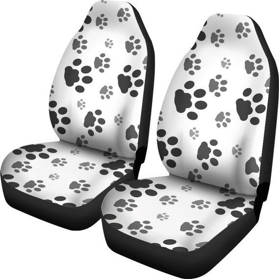 Paw Print Car Seat Cover (Set of 2) Paw Print Car Seat Cover (Set of 2)