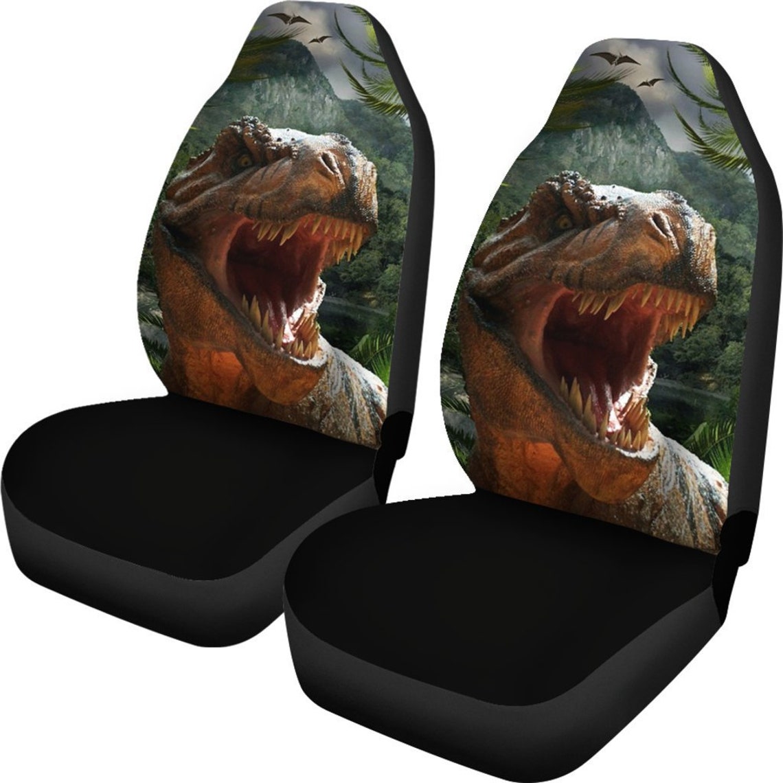 Dinosaur Car Seat Covers Set Of 2 / 2 Front Car Seat Covers Etsy