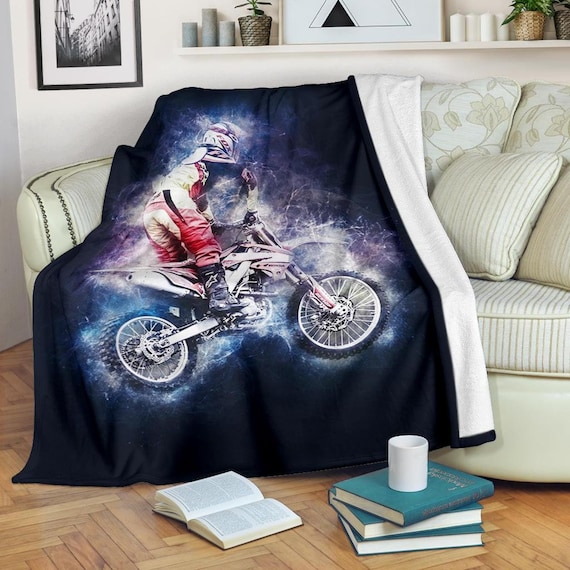 Motorbike Blanket / Motorcycle Throw Blanket / Motorbike Etsy
