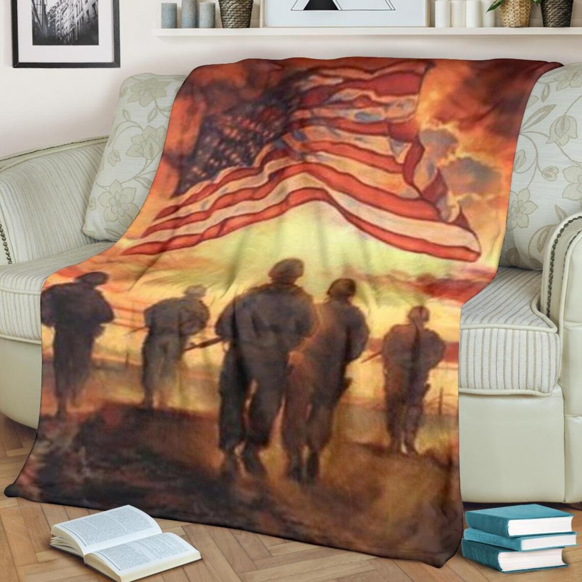 Army Blanket / USA Army Throw Blanket / USA Army Fleece Etsy