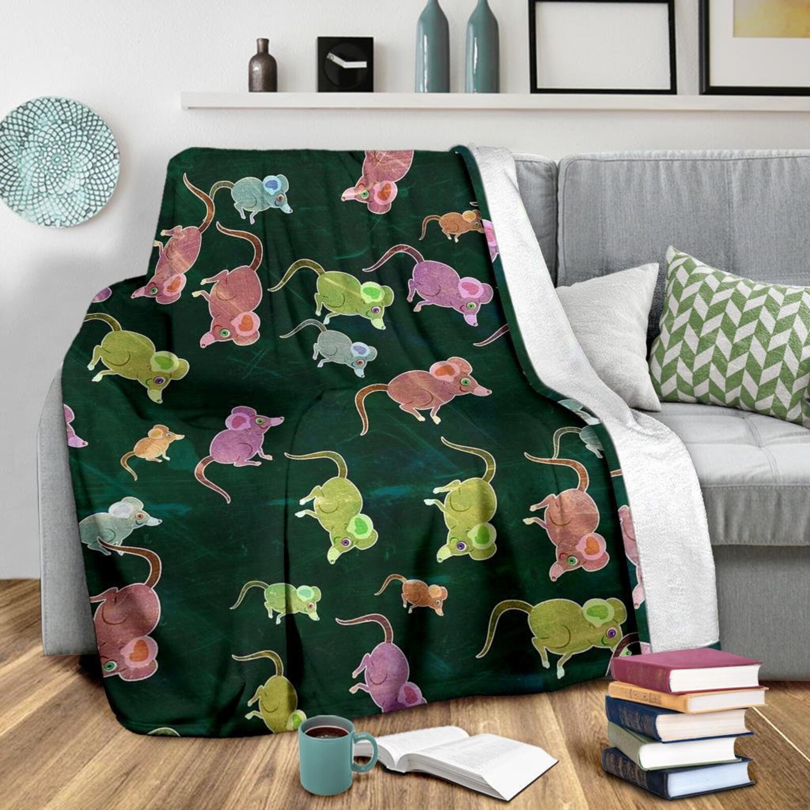 Mouse Blanket / Rat Throw Blanket / Mouse Fleece Blanket / Rat Etsy