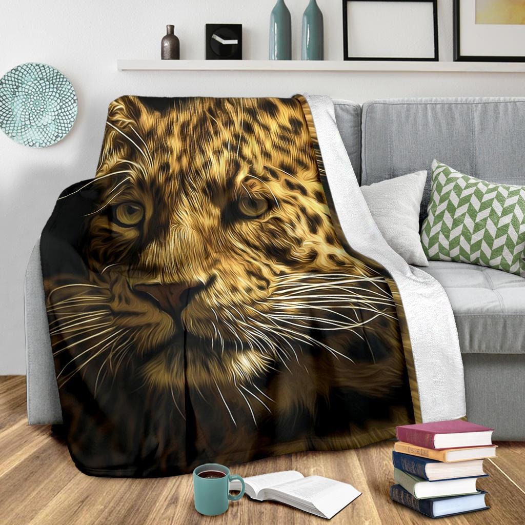 Jaguar Blanket / Jaguar Throw Blanket / Jaguar Fleece Blanket Etsy