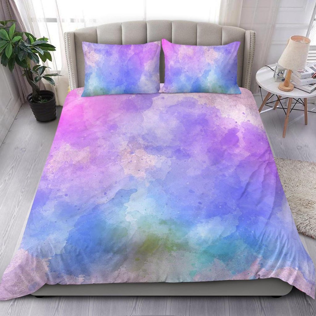 Abstract Watercolor Duvet Cover and Pillow Covers Abstract Watercolor ...