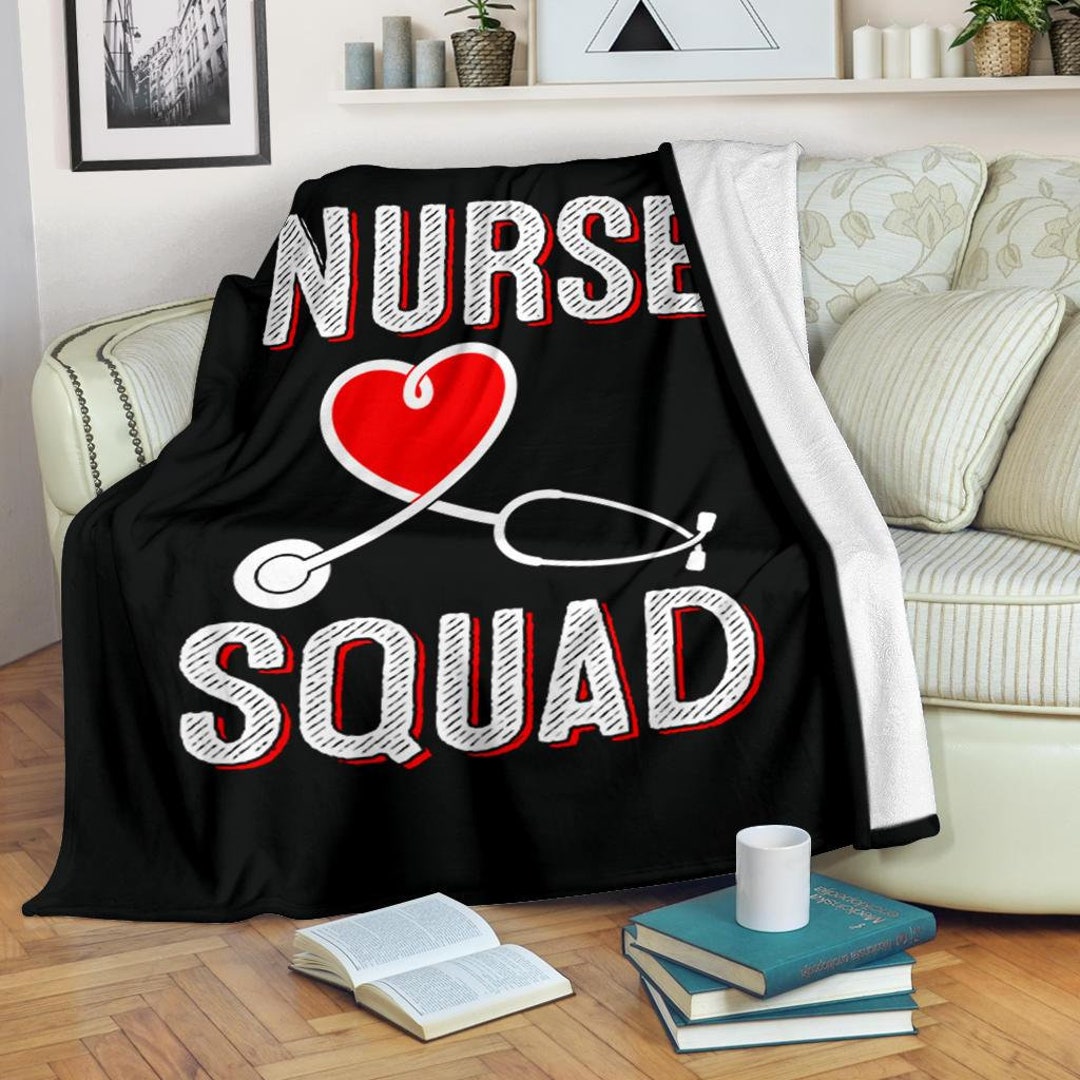 Nurse Blanket / Nurse Throw Blanket / Nurse Fleece Blanket / Nurse