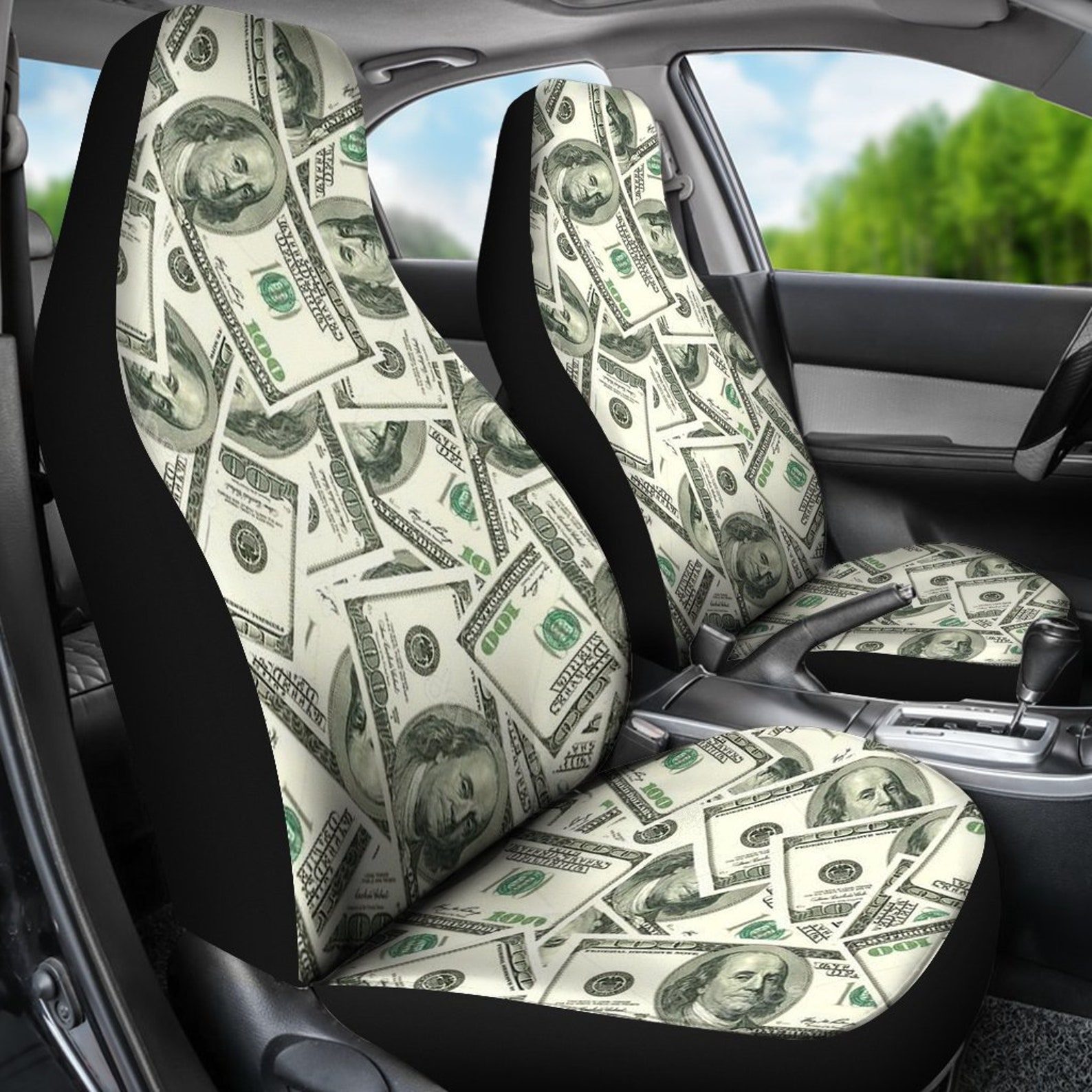 Dollar Money Car Seat Covers set of 2 / Money Car Seat Etsy