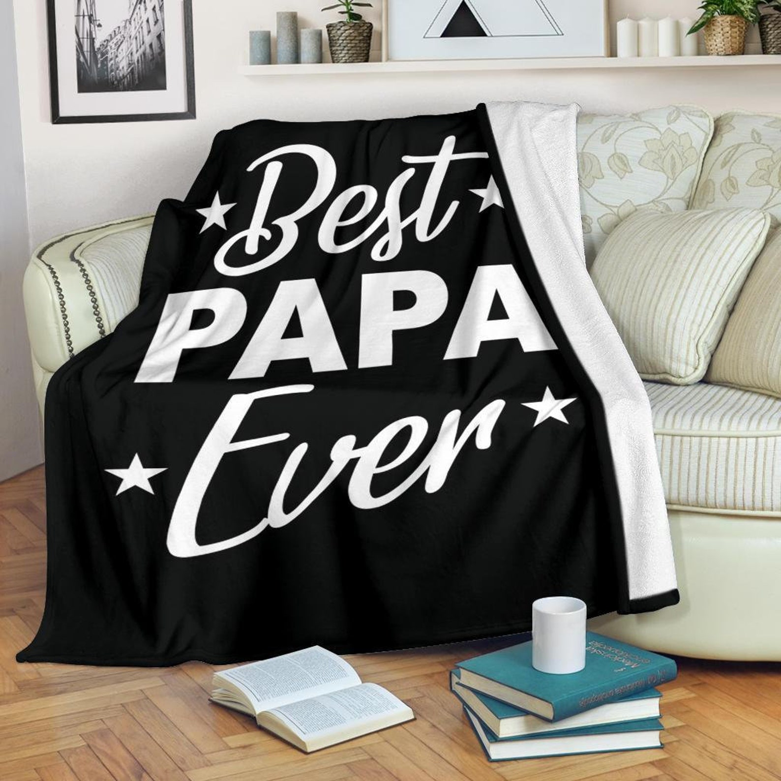 Daddy Blanket / Dad Throw Blanket / Father Fleece Blanket / Etsy