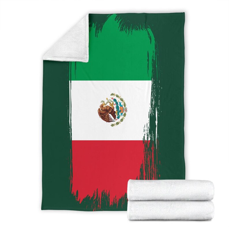 Mexico Blanket / Mexican Flag Blanket / Fleece Blanket Etsy
