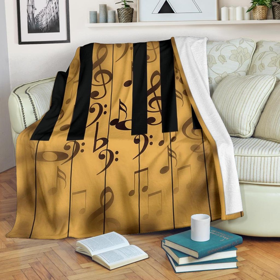 Piano Blanket / Piano Throw Blanket / Piano Fleece Blanket / Etsy