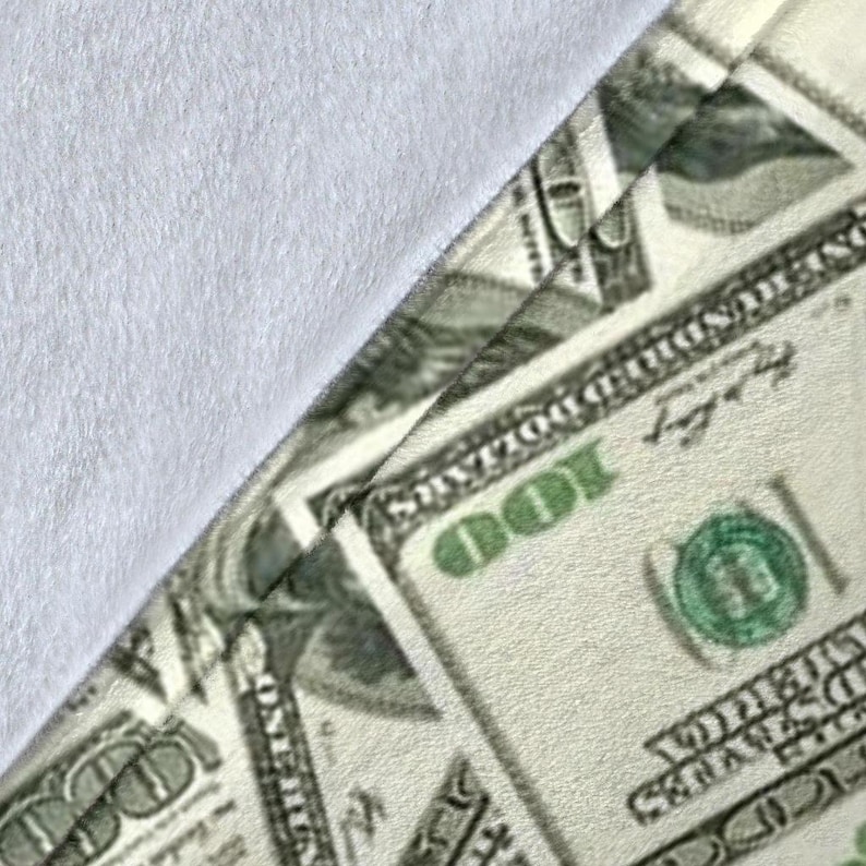 Money Blanket / Money Printed Throw Blanket / Dollar Banknotes Etsy