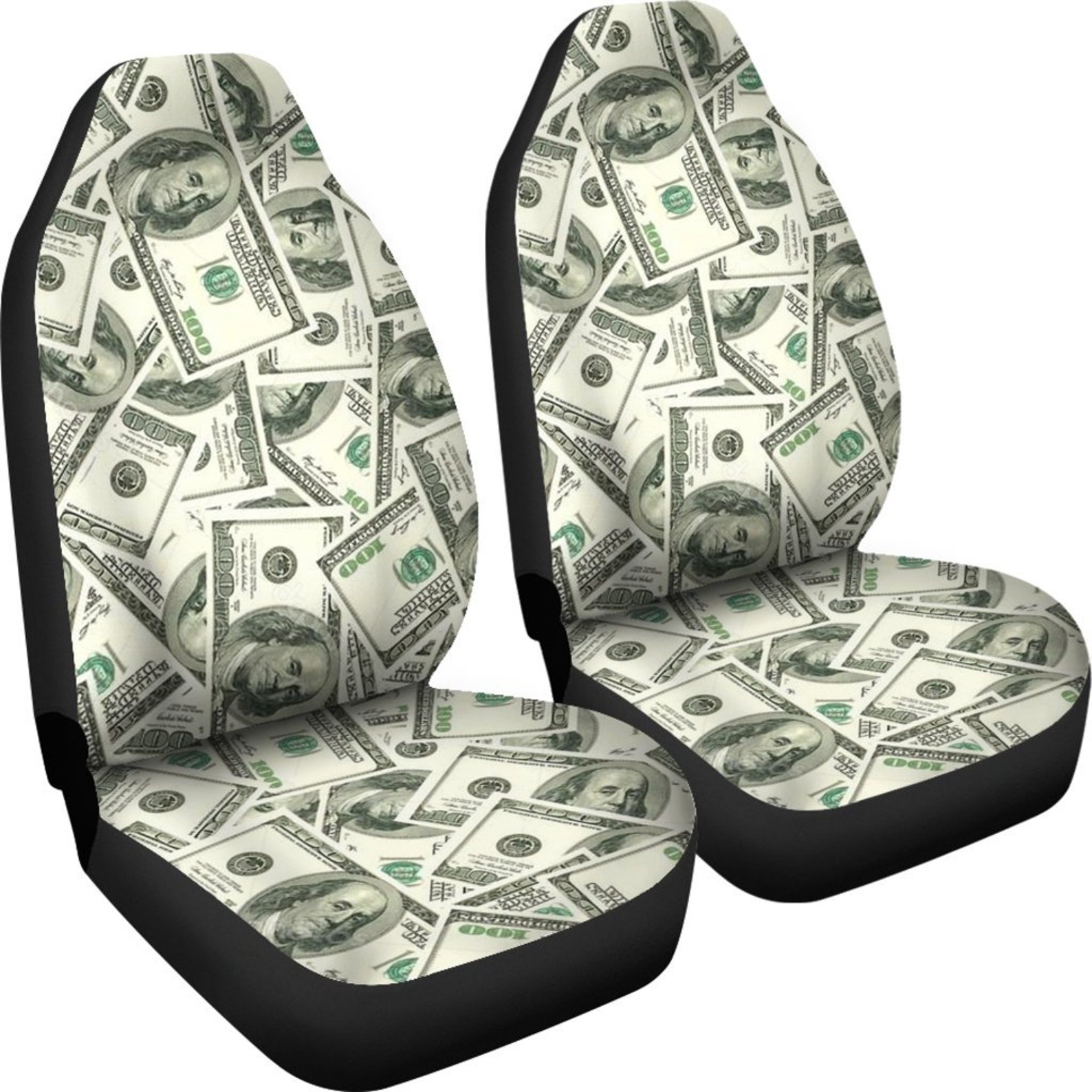 Dollar Money Car Seat Covers set of 2 / Money Car Seat Etsy