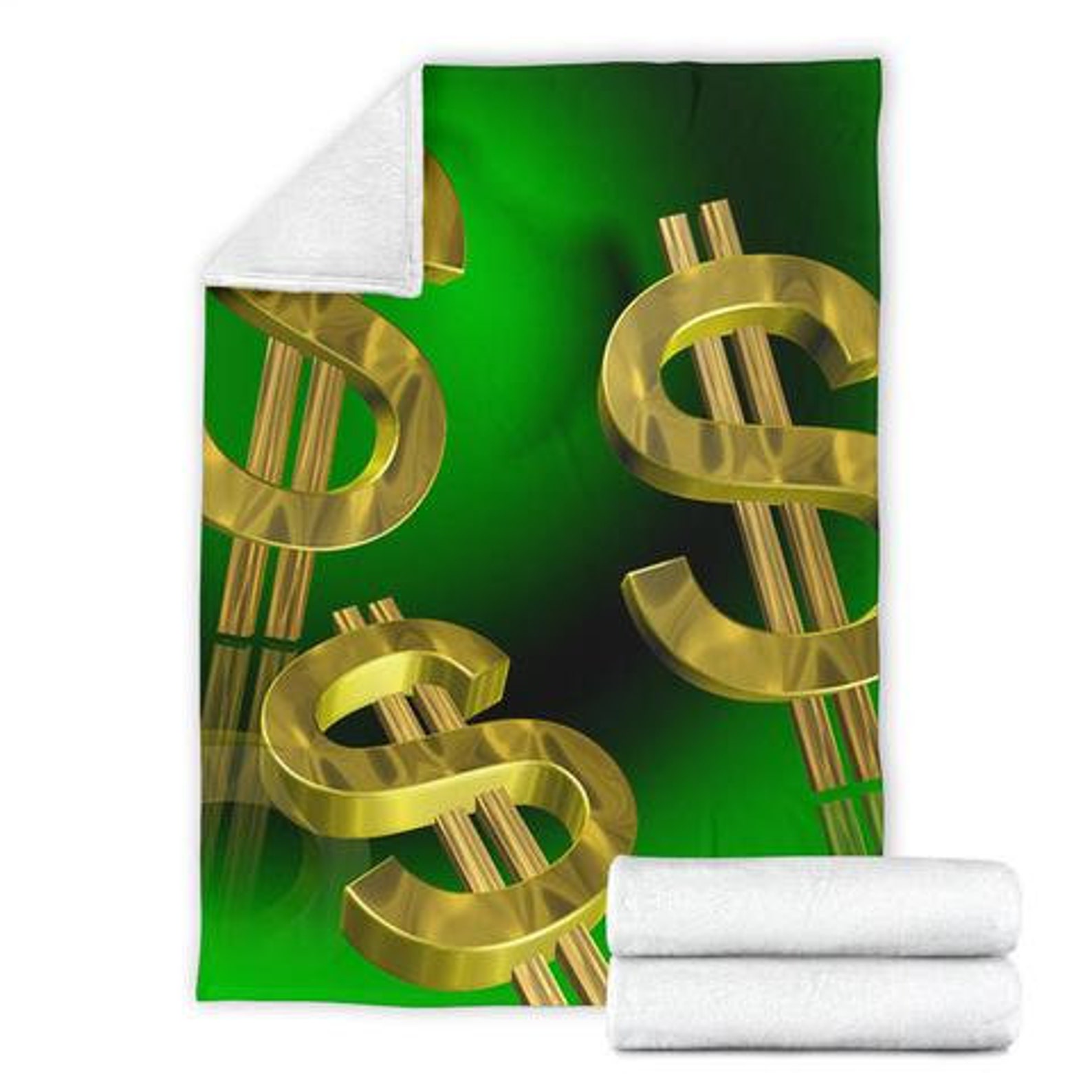 Dollar Blanket / Dollar Throw Blanket / Money Fleece Blanket / Etsy