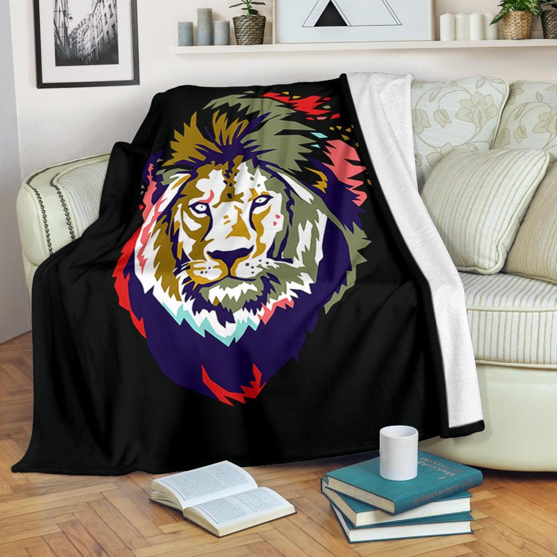 Lion Blanket / Lion Throw Blanket / Lion Fleece Blanket / Lion Etsy