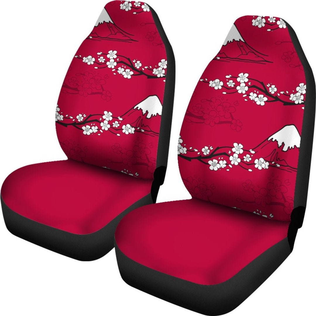 Japanische Blumen Sakura Auto Sitzbezüge Set von 2 / 2 Vorderwagen