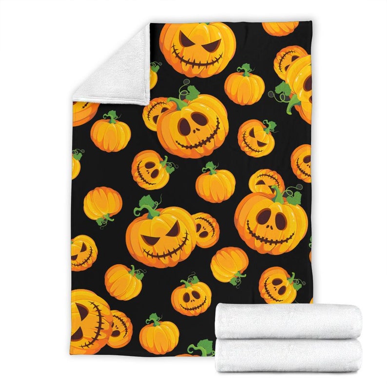 Halloween Blanket Halloween Throw Blanket Halloween Fleece Etsy