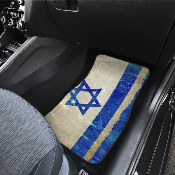 Israel Flagge Auto Fußmatten / Israel Hinten Auto Fußmatten