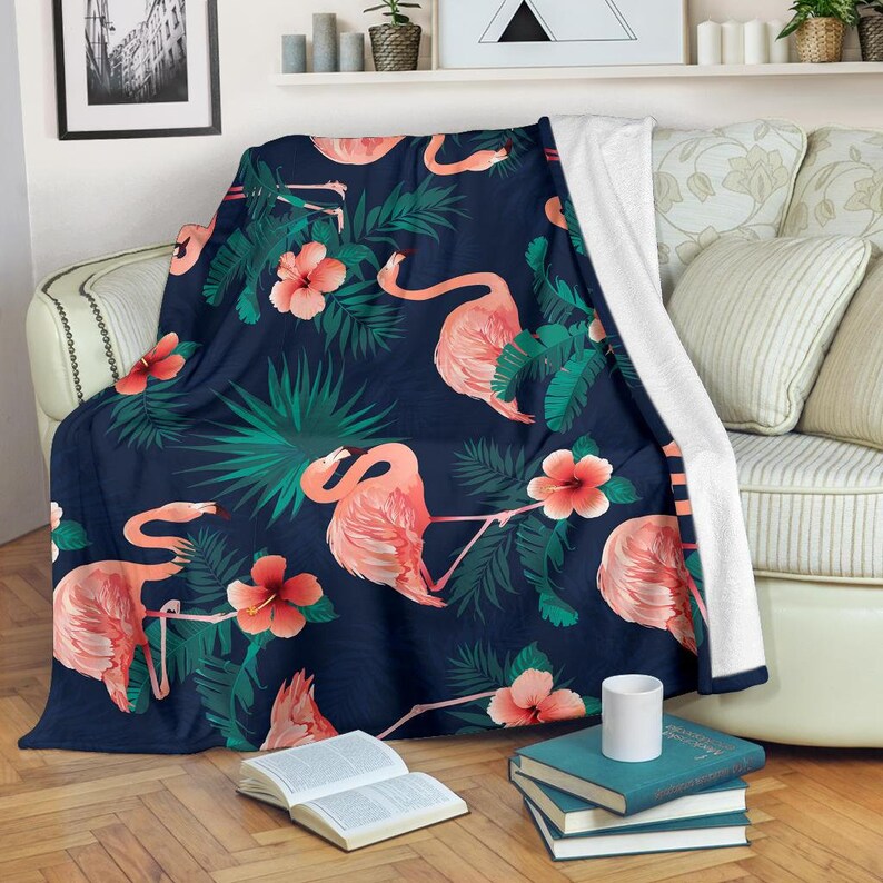 Flamingo Blanket Flamingo Throw Blanket Flamingo Fleece Etsy UK