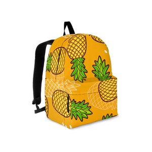 Pineapple Backpack For Kids and Adults / Laptop Backpack / Travel Backpack / Pineapple Rucksack / Best Custom Printed Backpack /Perfect Gift