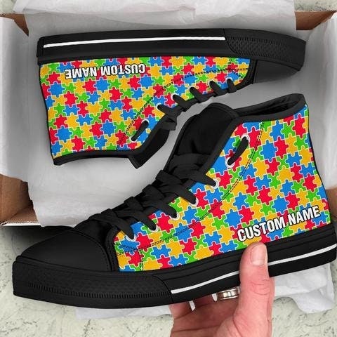 Custom Autism Awareness Converse Shoes – Hallwayz Designs