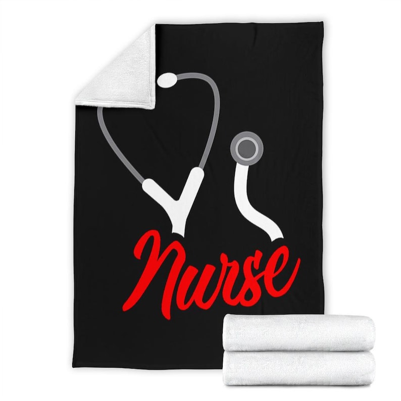 Nurse Blanket / Nurse Fleece Blanket / Nurse Throw Blanket / Etsy
